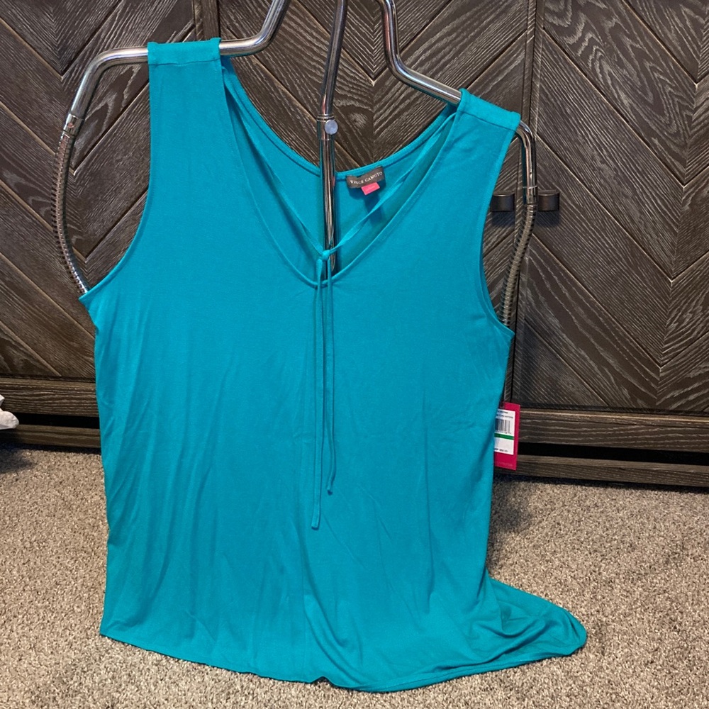 New Vince Camuto Turq waters V-Neck Tank Top